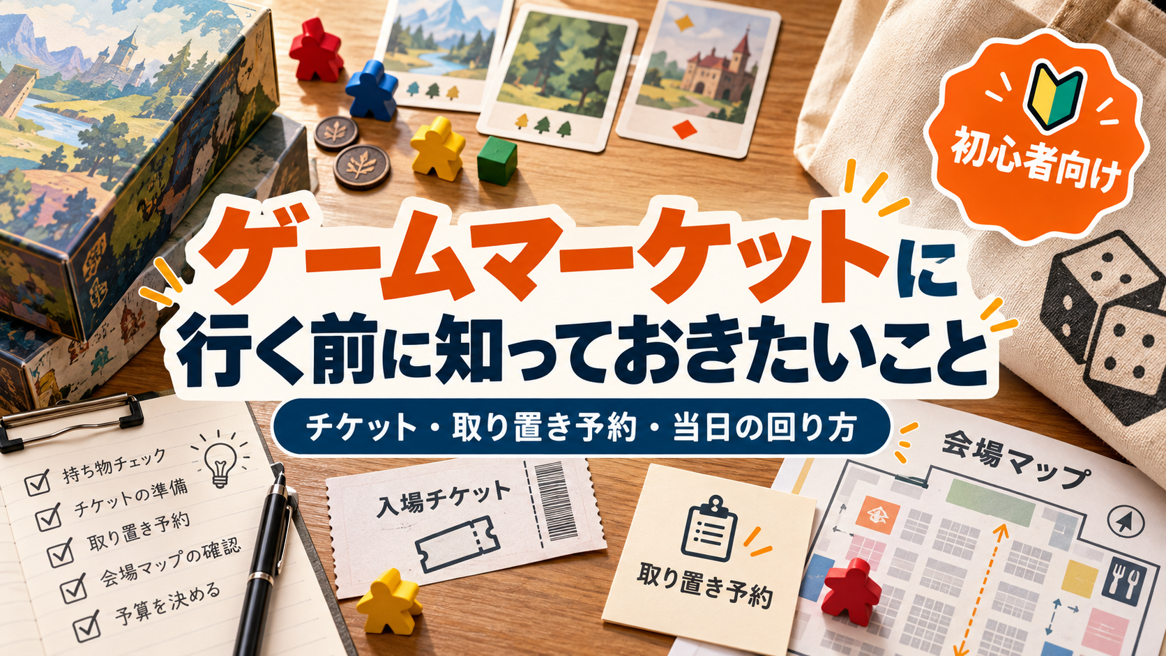 ゲームマーケット当日のおすすめの回り方